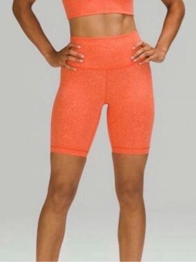 Lululemon Wunder Train High-Rise Shorts Crunch Warm Coral Size 10